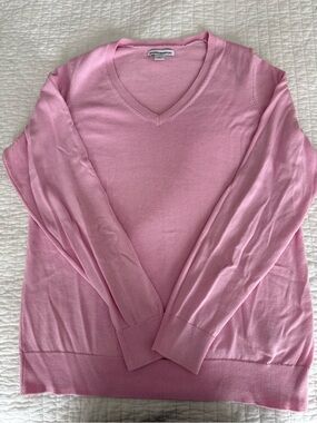 Light Pink V-Neck Women’s Sweater